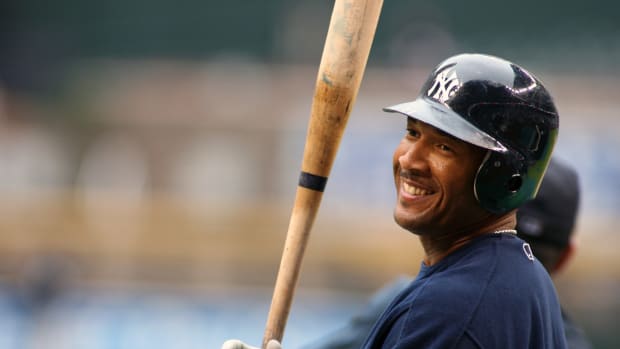 Apr 1, 2006; Phoenix, AZ, USA; New York Yankees right fielder (11) Gary Sheffield against the Arizona Diamondbacks at Chase Field. Mandatory Credit: Rick Scuteri-USA TODAY Sports Copyright Rick Scuteri  